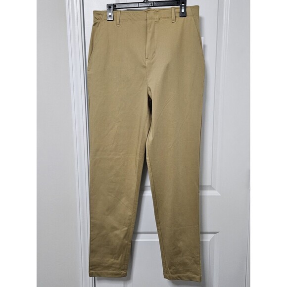 NWT Zelos Hybrid Pants Men's 32x32 Tan Straight Leg Flat Front Lightweight - Picture 1 of 11